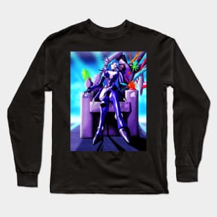 Aquarius on a Sea Throne Long Sleeve T-Shirt